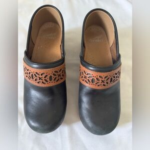 Dansko Black and Brown Mules